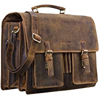 STILORD Anton Maletín XL de Cuero Vintage para Profesor Trabajo o Negocios Bolsa para portátil de 15-6 acoplable a…